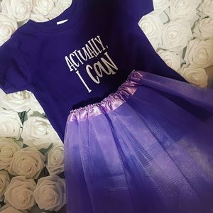 Onesie and T shirts with tutu included